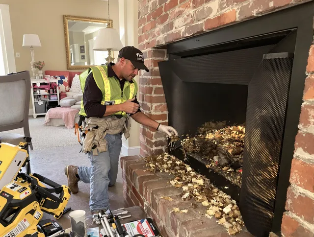 Safe screening installation by Granby Chimney Sweep in Granby, CT