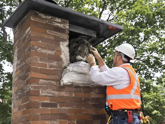 Humane removal of debris and animals by Granby Chimney Sweep in Granby, CT