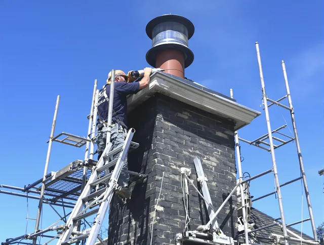 Sturdy chimney crown finished by Granby Chimney Sweep in Granby, CT