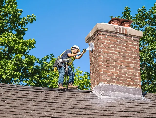 Granby Chimney Sweep performing an inspection with advanced tools in Granby, CT