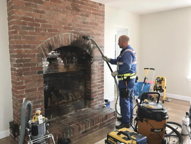 Granby Chimney Sweep expert performing detailed chimney sweep in Granby, CT