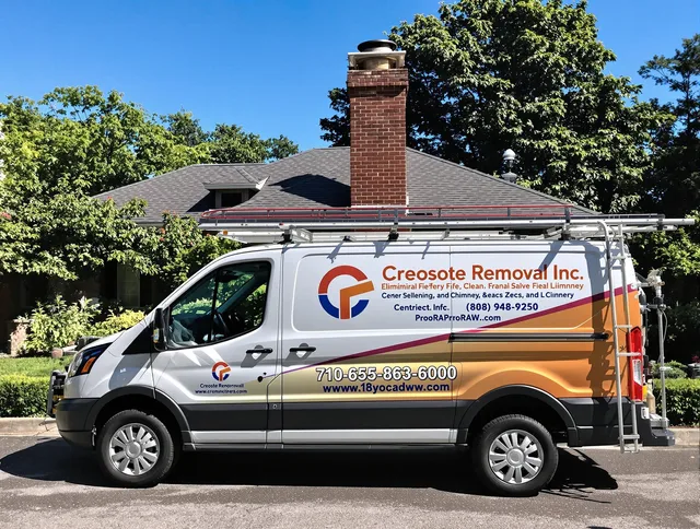 Granby Chimney Sweep technician removing creosote safely in Granby, CT