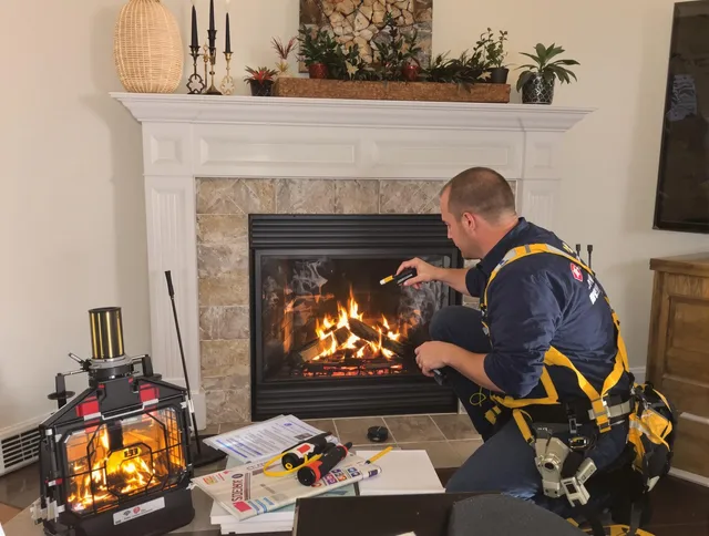 Safety-focused fireplace inspection by Granby Chimney Sweep in Granby, CT