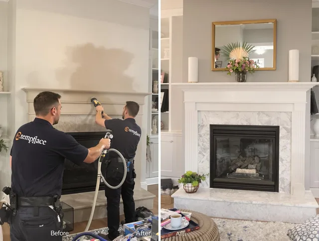 Professional soot removal by Granby Chimney Sweep team in Granby, CT